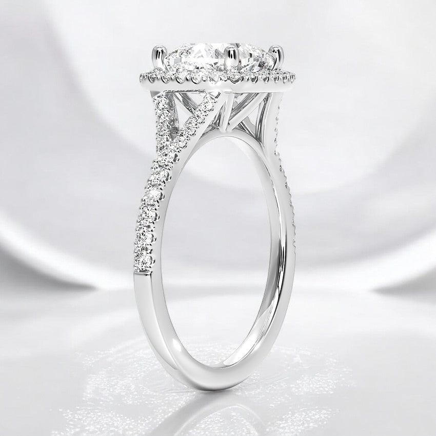 Half-Coverage Lab Grown Diamond Engagement Ring - An Expression of Personal Style