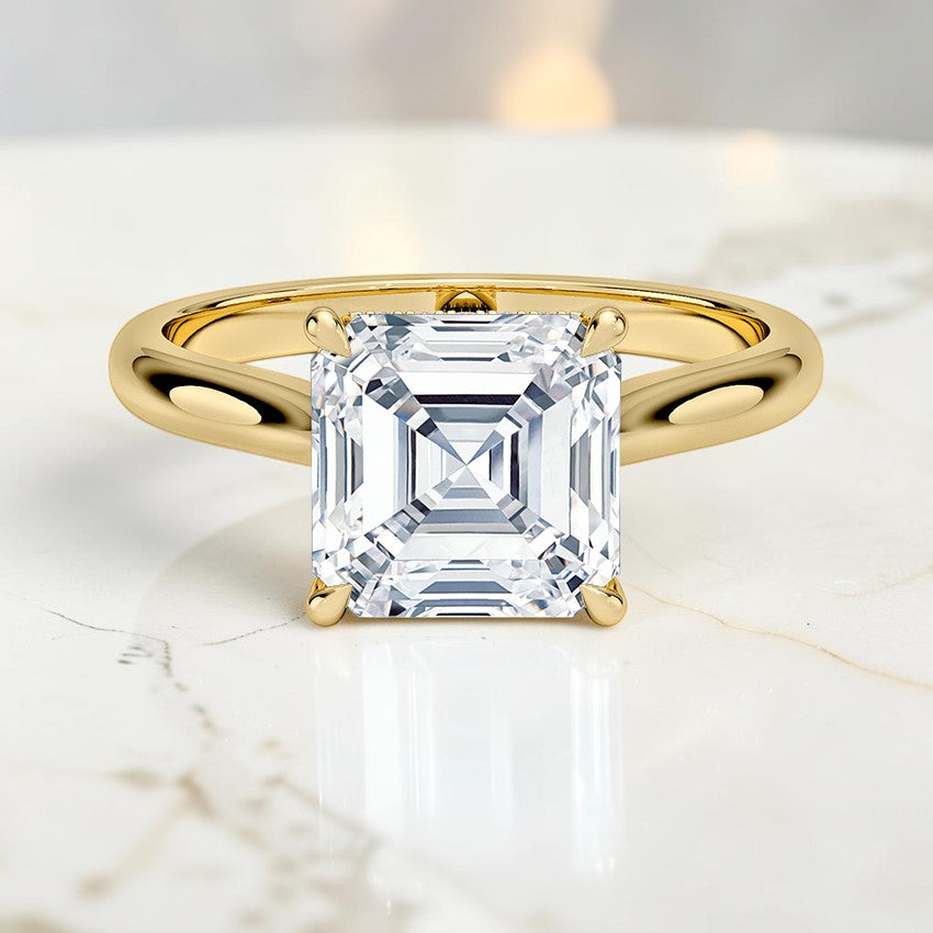 Aurora 2mm Diamond Ring in 14K Yellow Gold