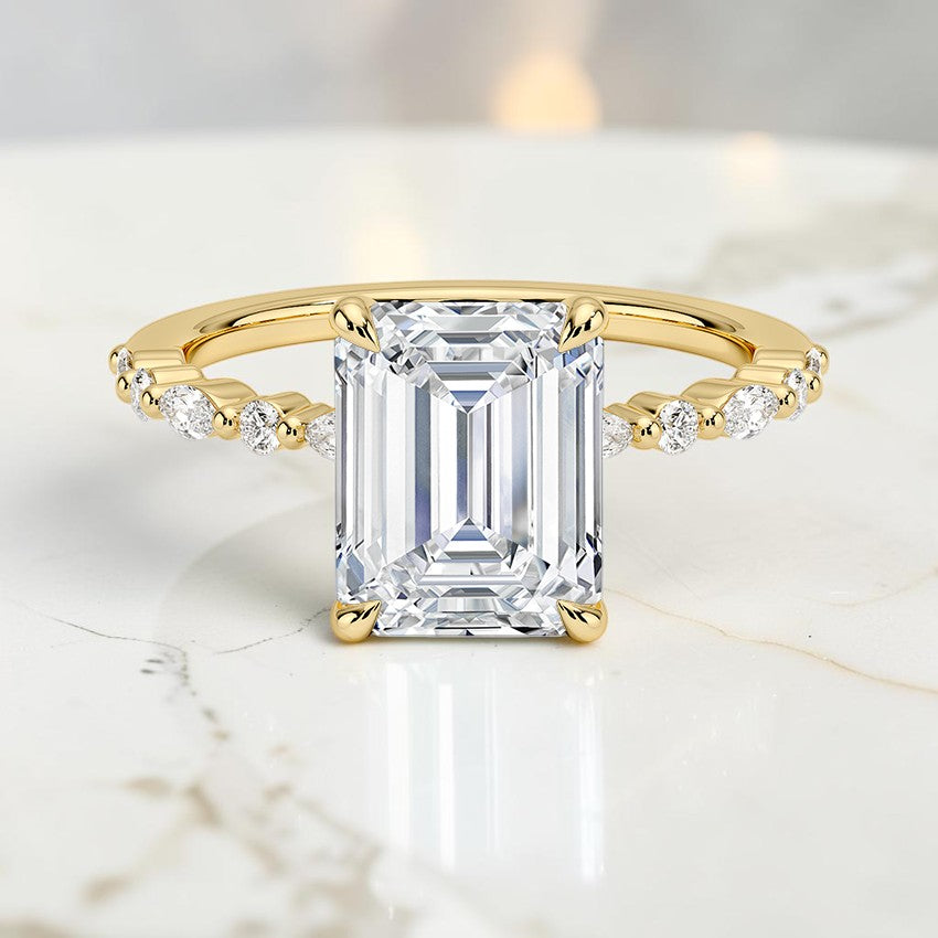 Delicate Majesty Diamond Ring in 14K Yellow Gold