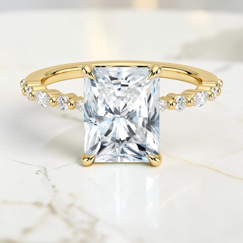 Delicate Majesty Diamond Ring in 14K Yellow Gold