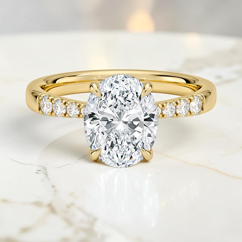 Bellissima Hidden Halo Diamond Ring (1/5 ct. tw.) in 14K Yellow Gold