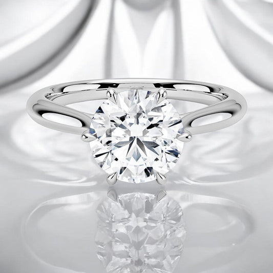 Solitaire Lab Grown Diamond Engagement Ring - Inspired by Nature, Designed for Love