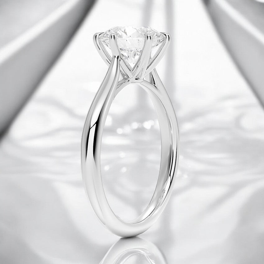 Solitaire Lab Grown Diamond Engagement Ring - Inspired by Nature, Designed for Love