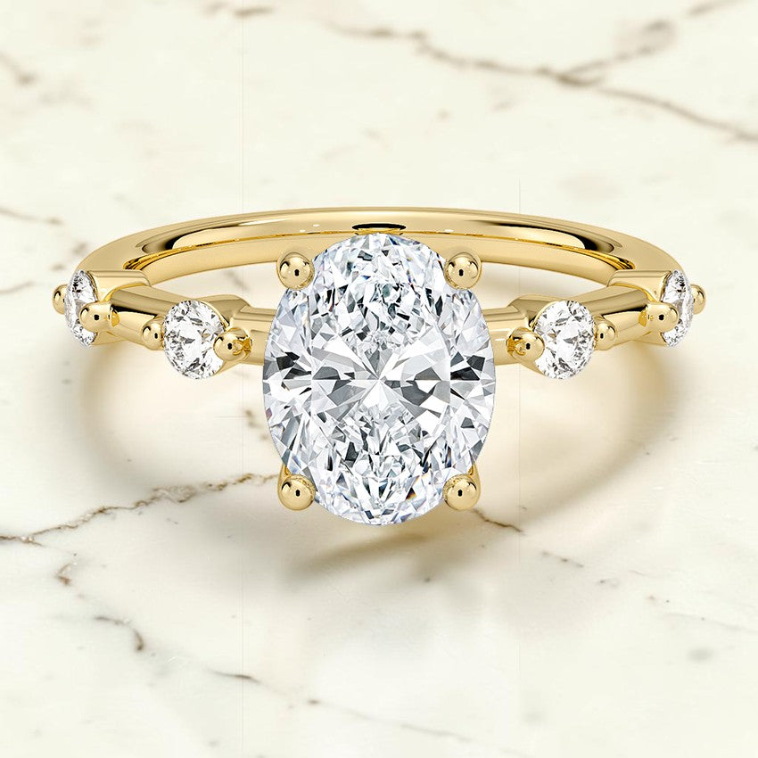 Amara 1.7mm Diamond Ring in 14K Yellow Gold