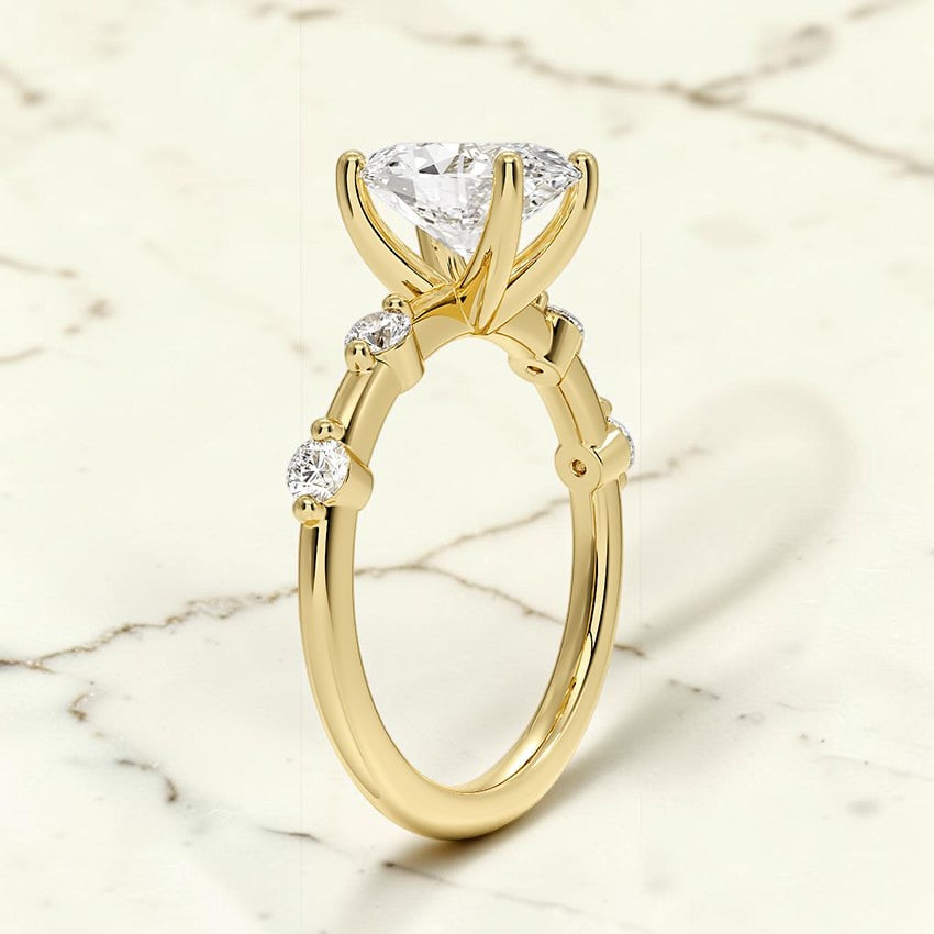 Amara 1.7mm Diamond Ring in 14K Yellow Gold