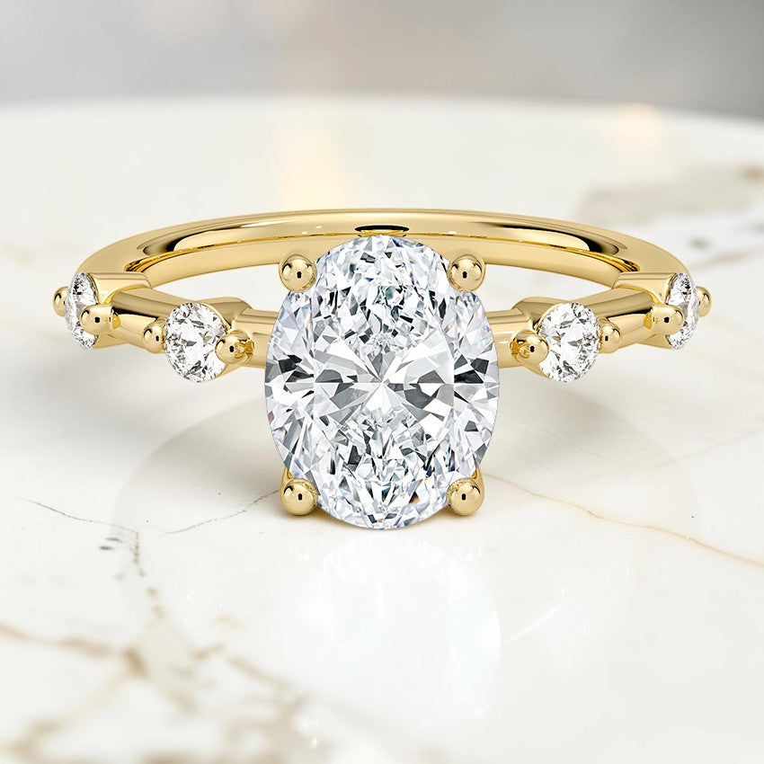 Amara 1.7mm Diamond Ring in 14K Yellow Gold