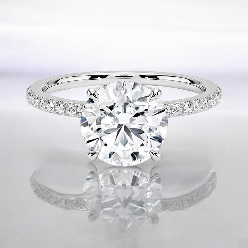 Lab Grown Diamond Engagement Ring - Exquisite Details for a Memorable Design