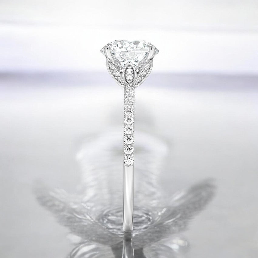 Lab Grown Diamond Engagement Ring - Exquisite Details for a Memorable Design