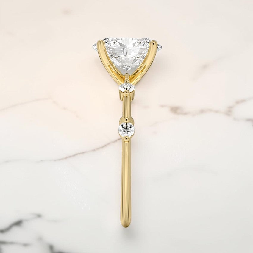 Amara 1.4mm Diamond Ring in 14K Yellow Gold