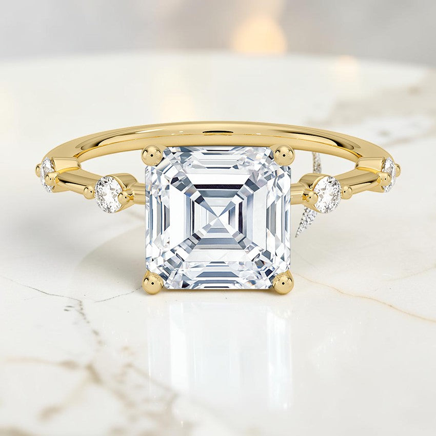 Amara 1.4mm Diamond Ring in 14K Yellow Gold