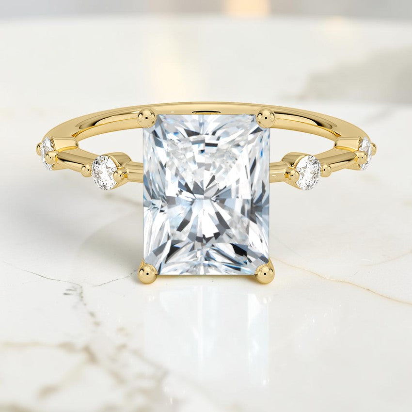 Amara 1.4mm Diamond Ring in 14K Yellow Gold