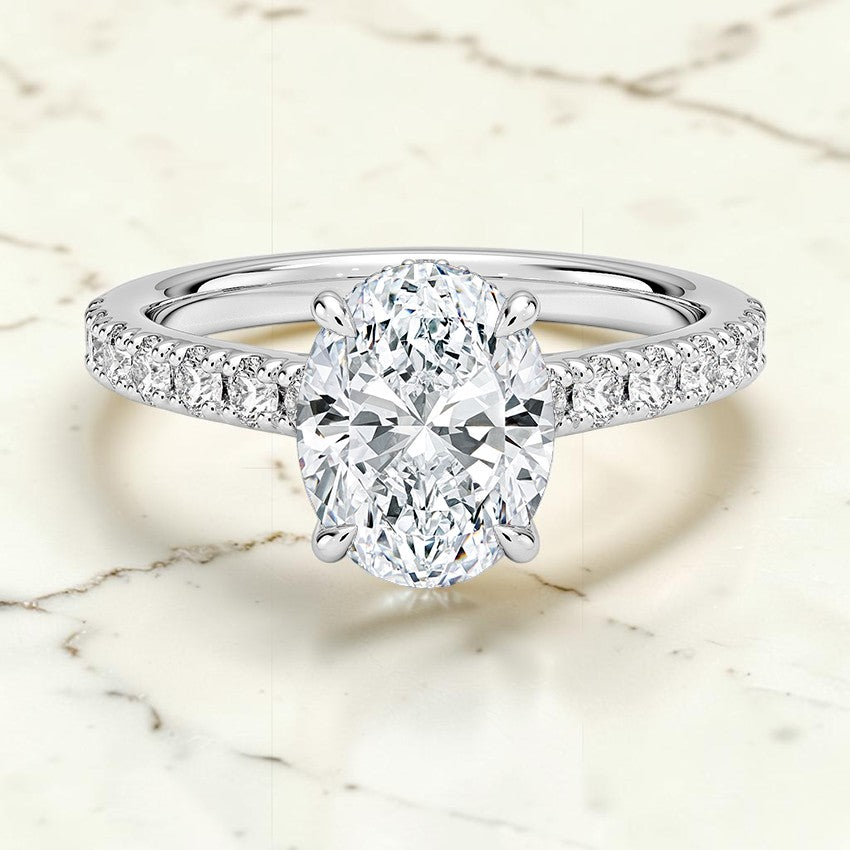 Grand Grace Diamond Ring in 14K White Gold