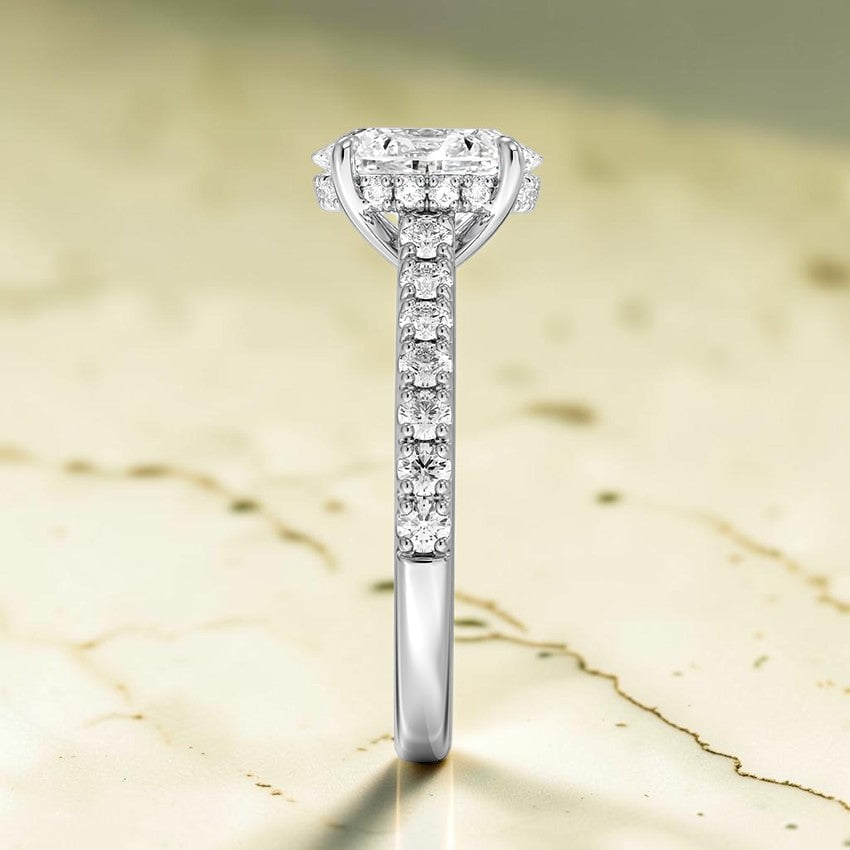 Grand Grace Diamond Ring in 14K White Gold