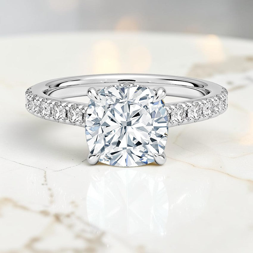 Grand Grace Diamond Ring in 14K White Gold