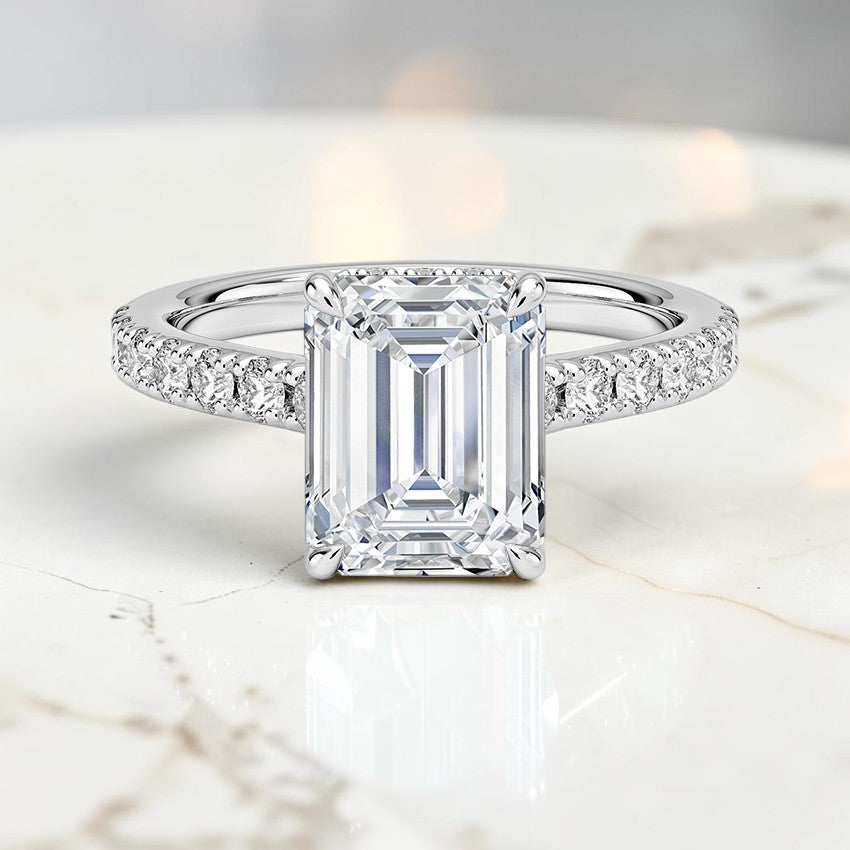 Grand Grace Diamond Ring in 14K White Gold