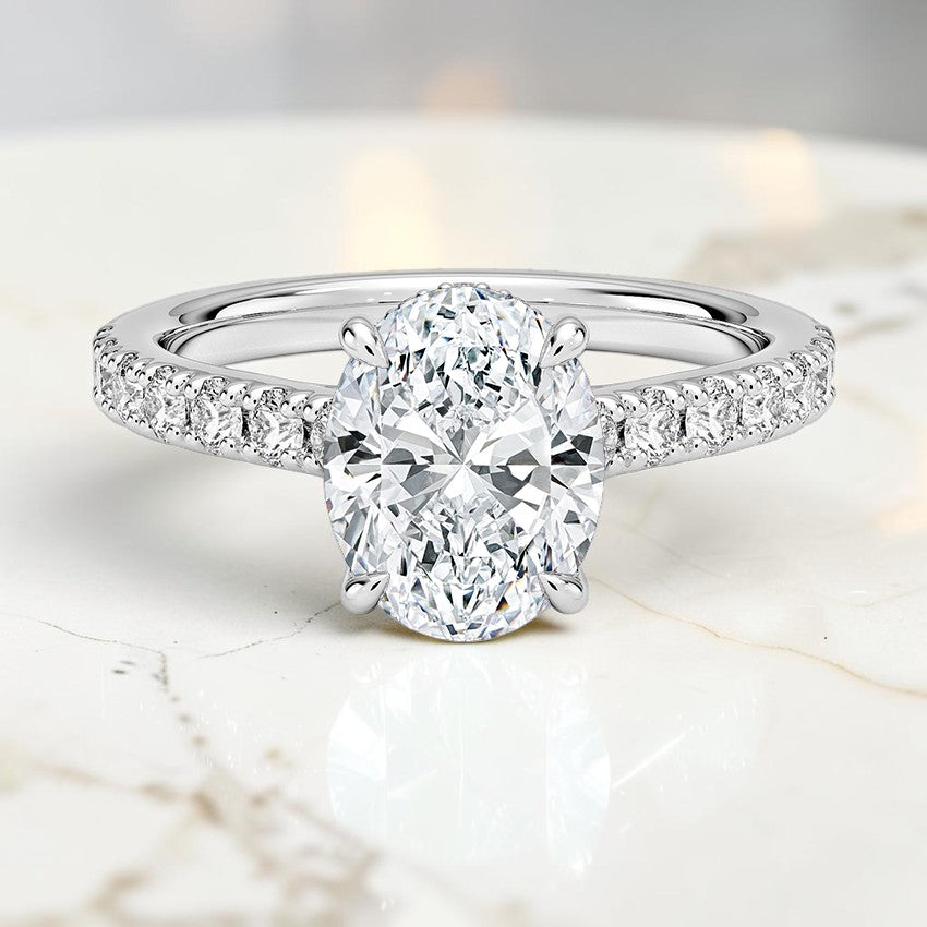 Grand Grace Diamond Ring in 14K White Gold