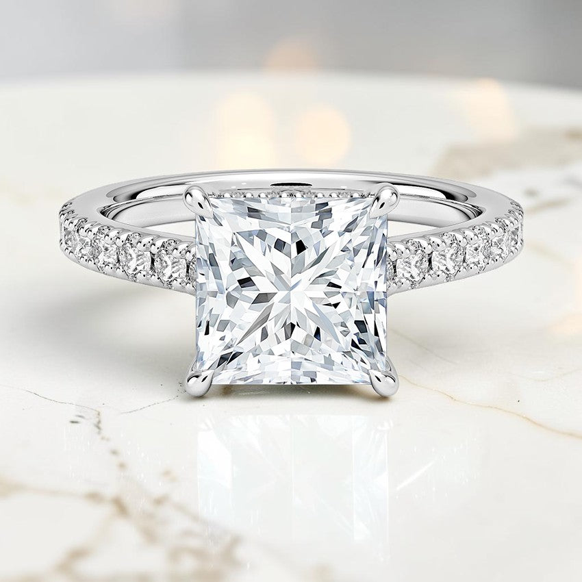 Grand Grace Diamond Ring in 14K White Gold