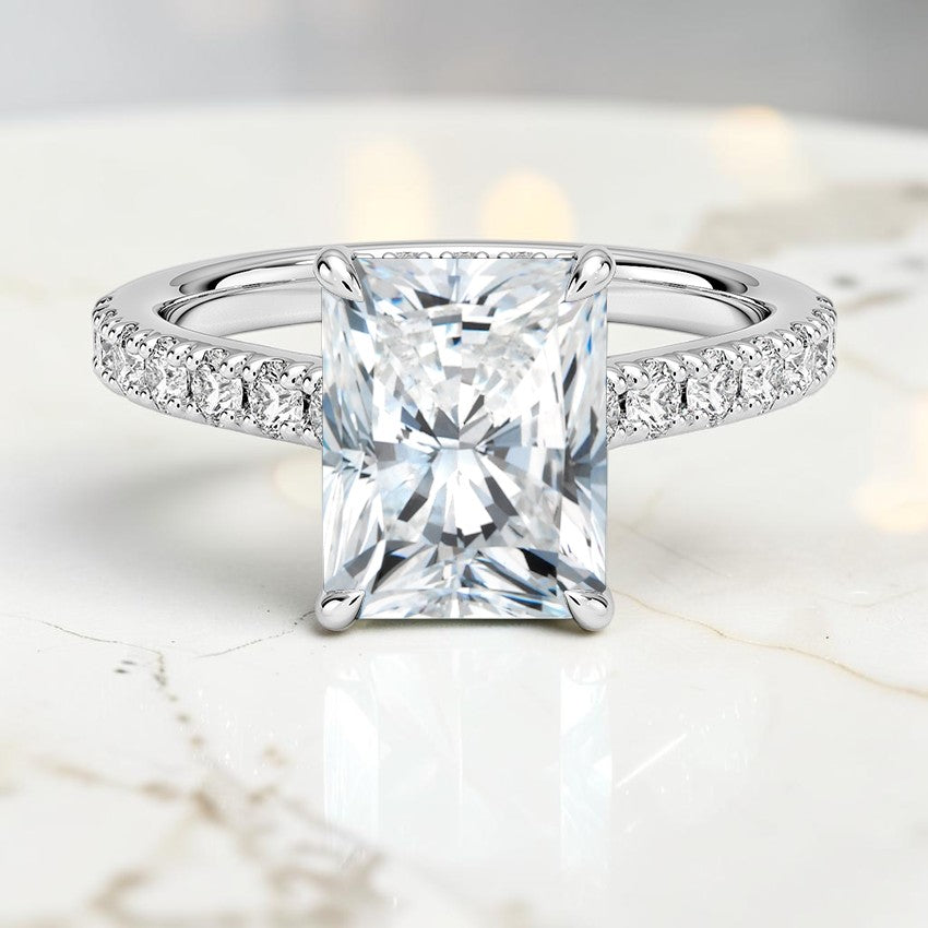 Grand Grace Diamond Ring in 14K White Gold