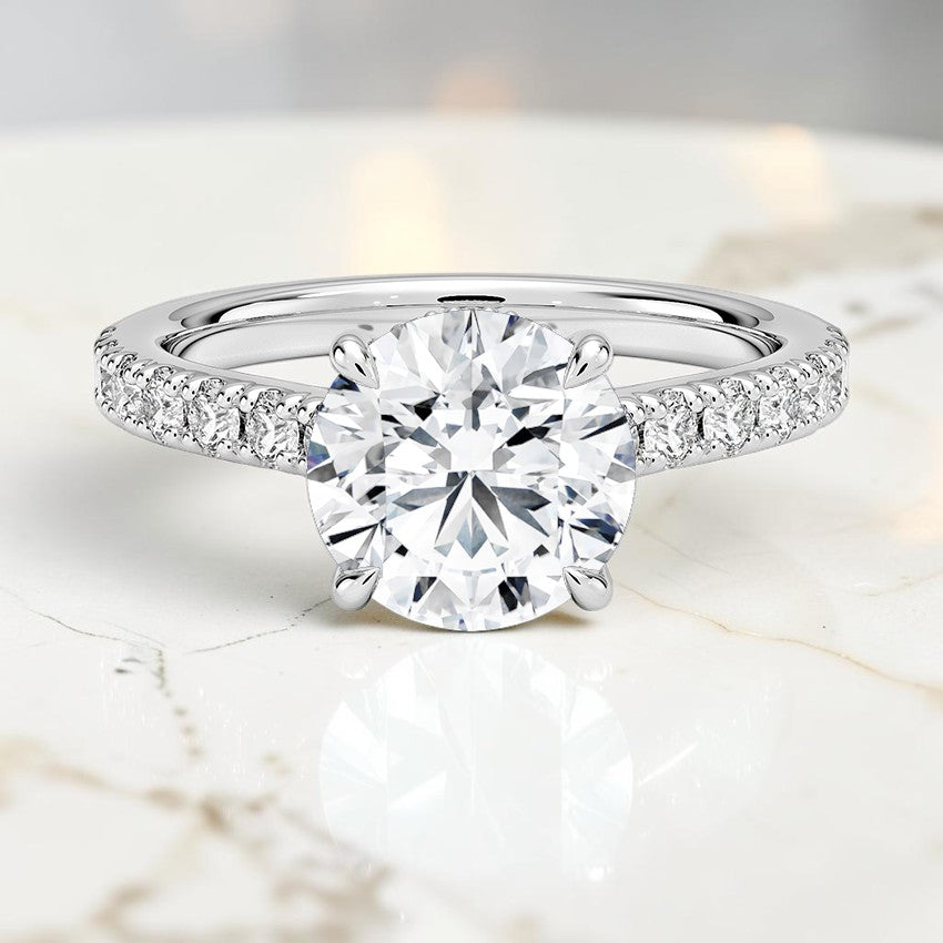 Grand Grace Diamond Ring in 14K White Gold
