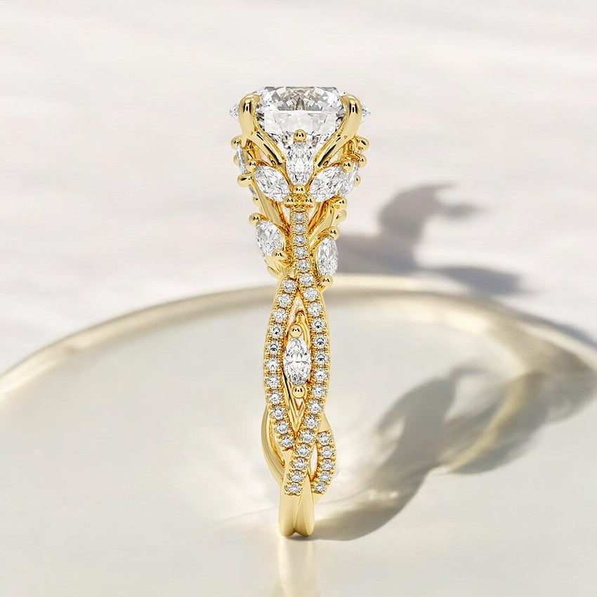Lab Grown Diamond Engagement Ring - A Graceful Design for Every Moment