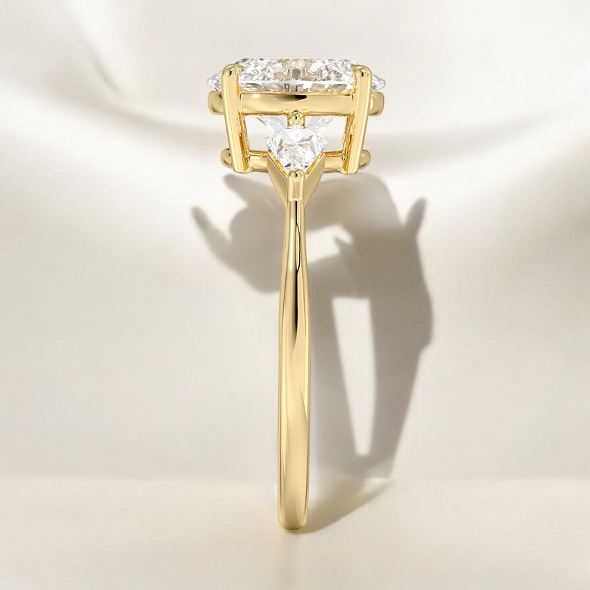 Three Stone Lab Grown Diamond Engagement Ring