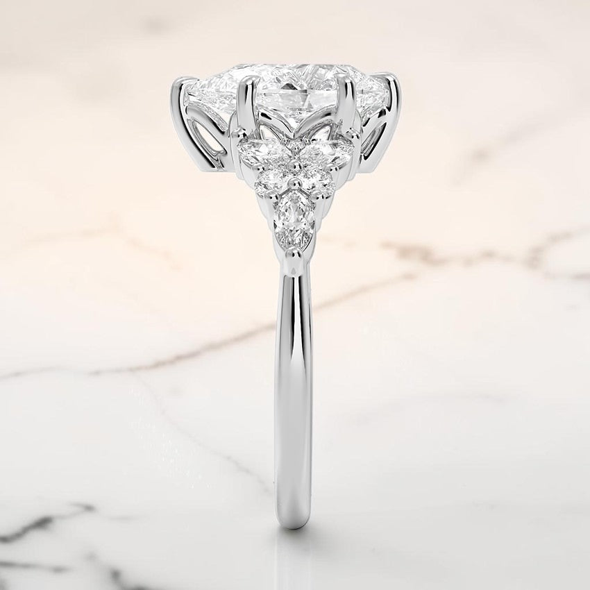 Natalia Taper Diamond Ring in 14K White Gold
