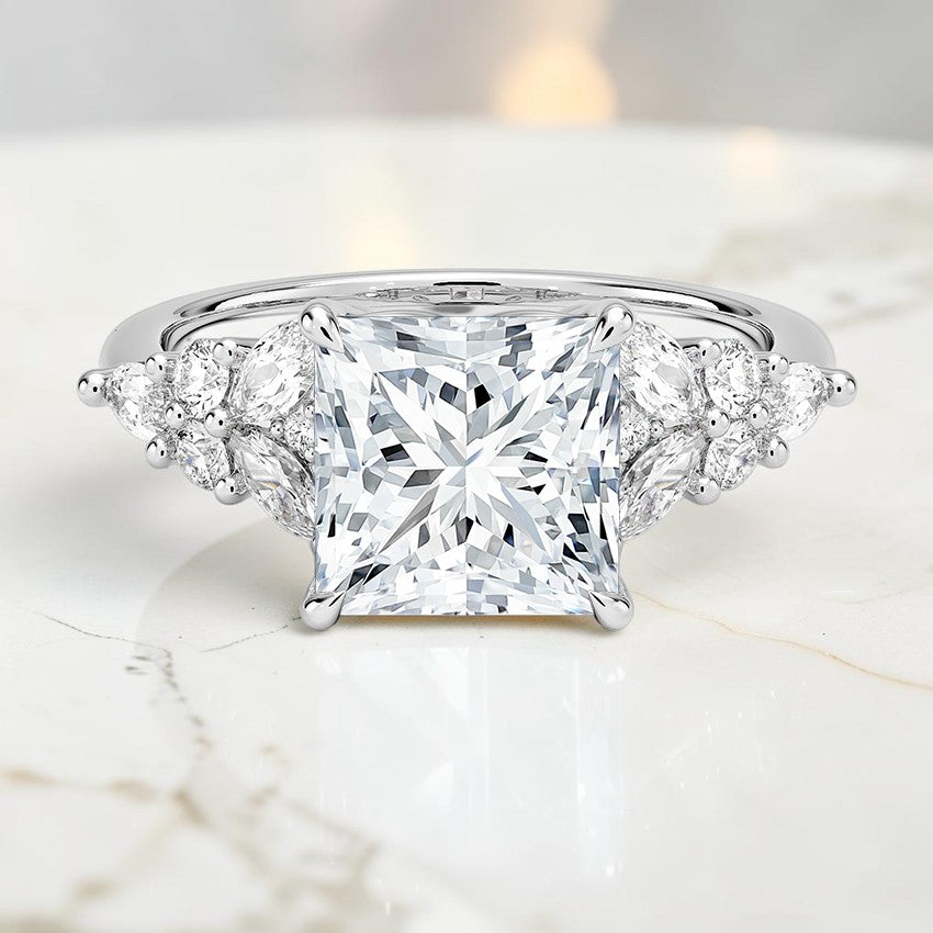 Natalia Taper Diamond Ring in 14K White Gold