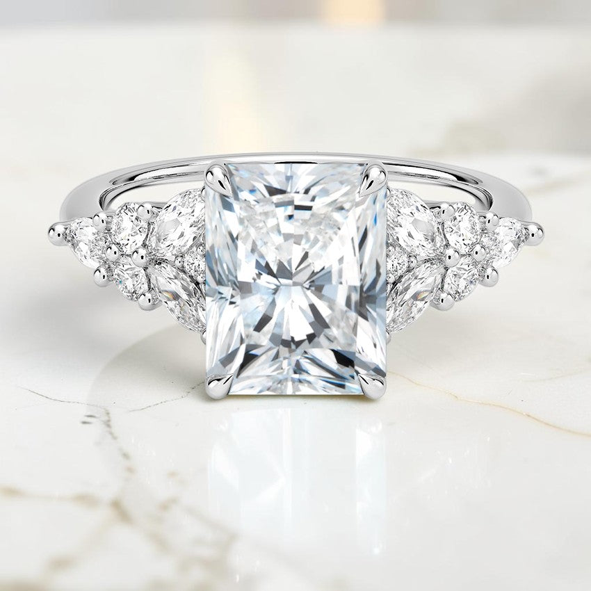 Natalia Taper Diamond Ring in 14K White Gold