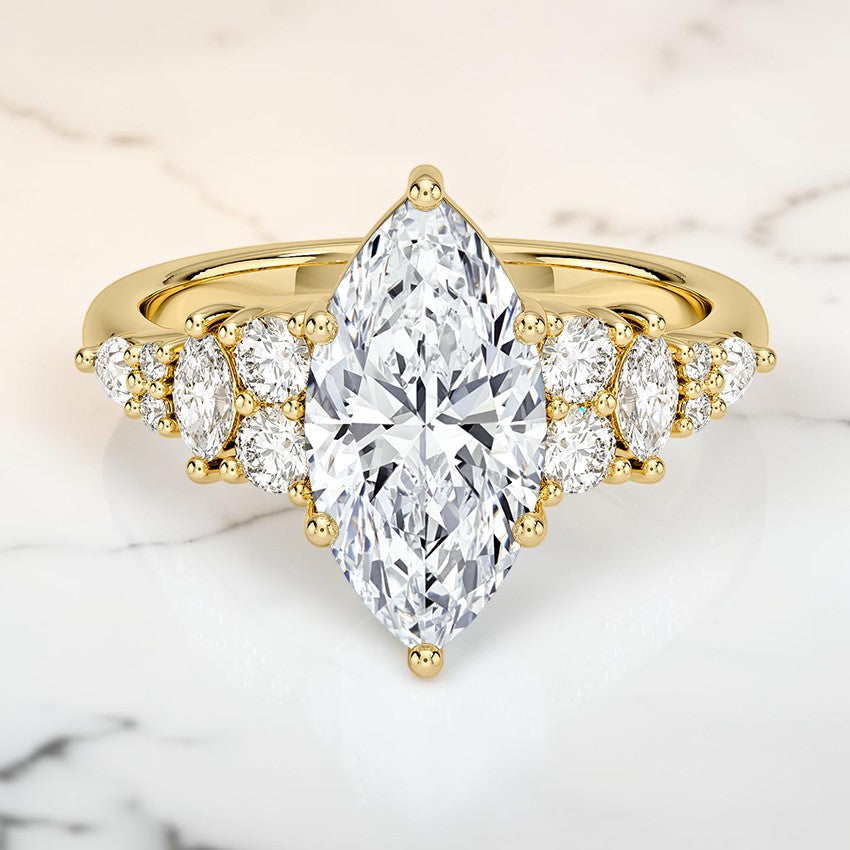Penelope Diamond Ring in 14K Yellow Gold