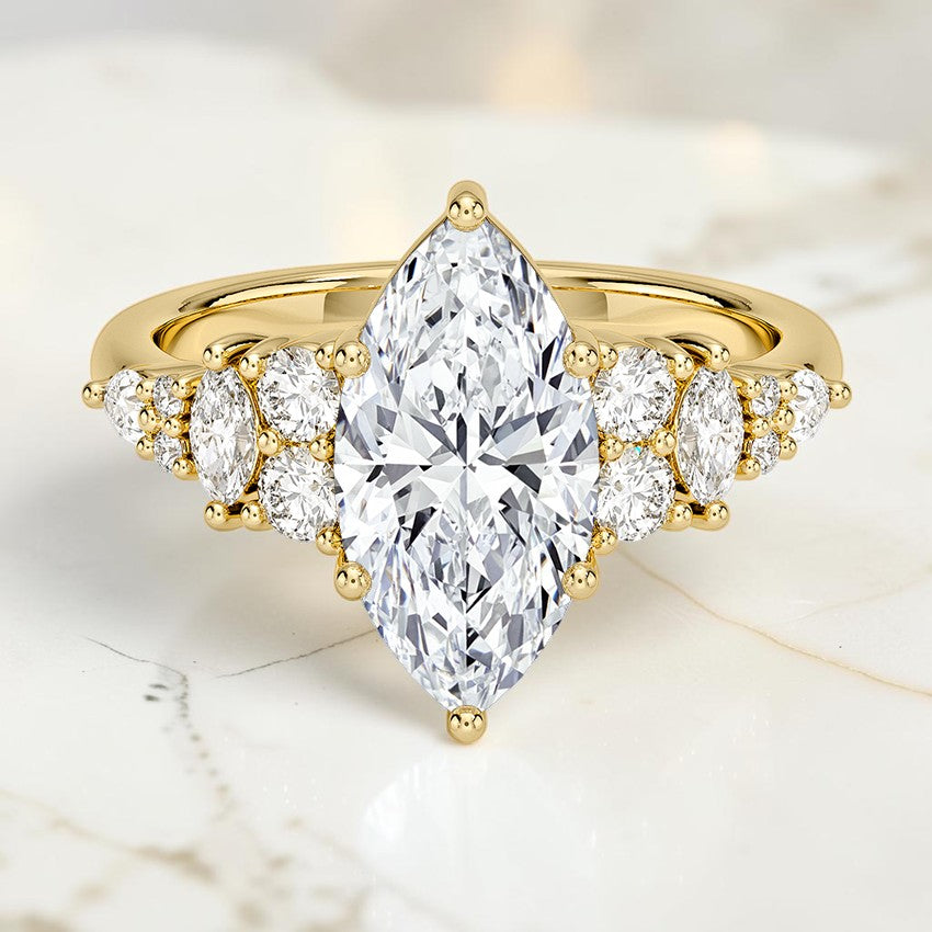Penelope Diamond Ring in 14K Yellow Gold