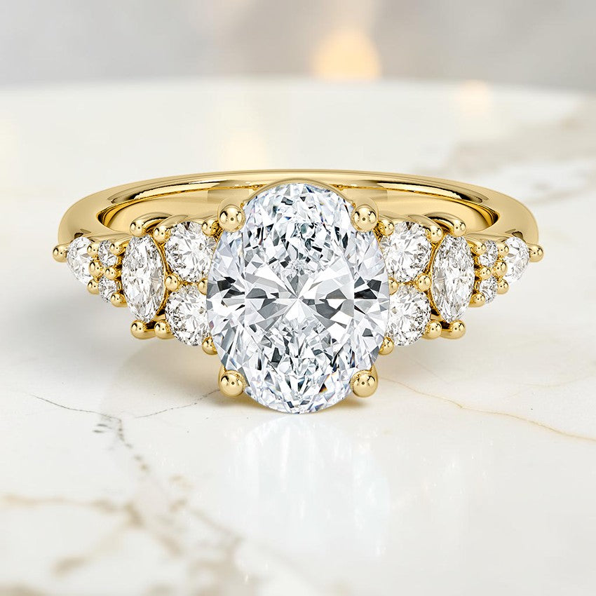 Penelope Diamond Ring in 14K Yellow Gold
