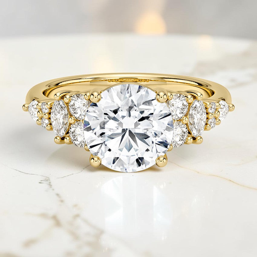 Penelope Diamond Ring in 14K Yellow Gold