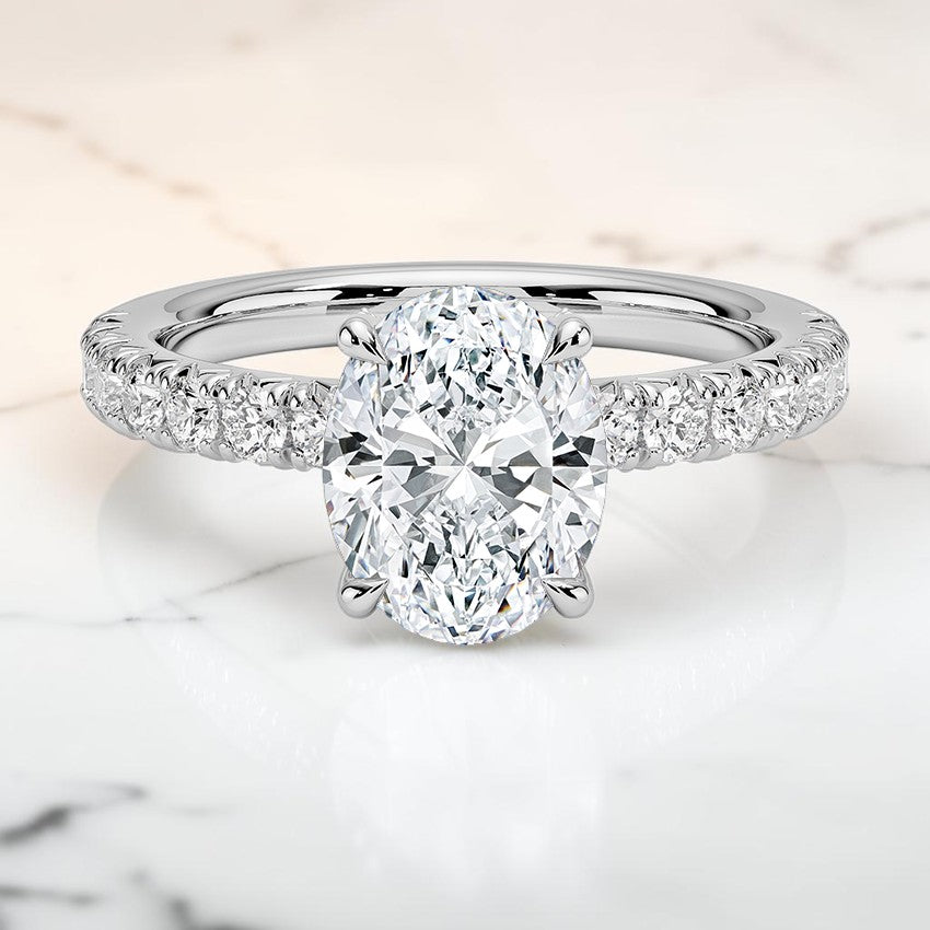 Athena Half Coverage Diamond Ring (1/2 ct. tw.) in 14K White Gold