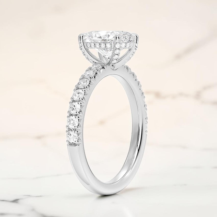 Athena Half Coverage Diamond Ring (1/2 ct. tw.) in 14K White Gold