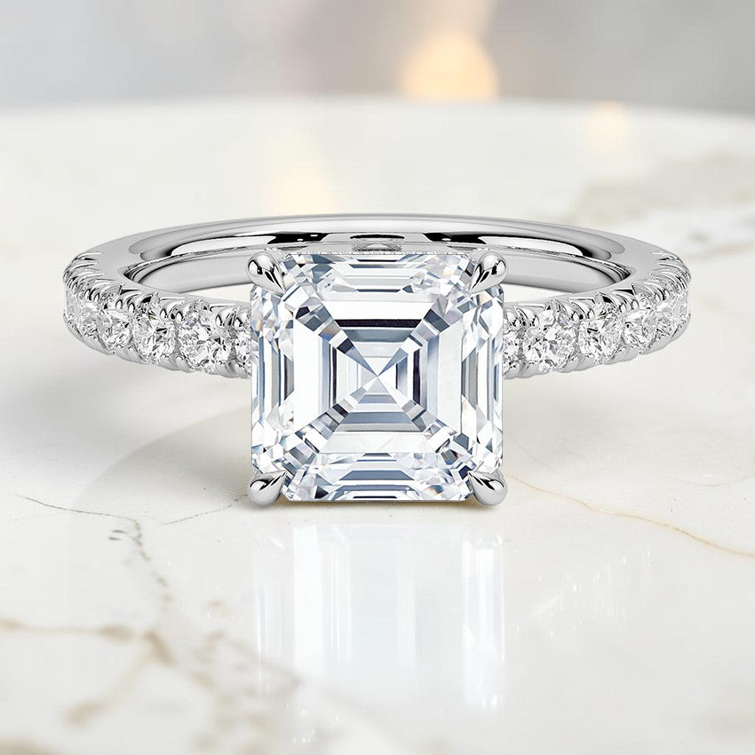 Athena Half Coverage Diamond Ring (1/2 ct. tw.) in 14K White Gold