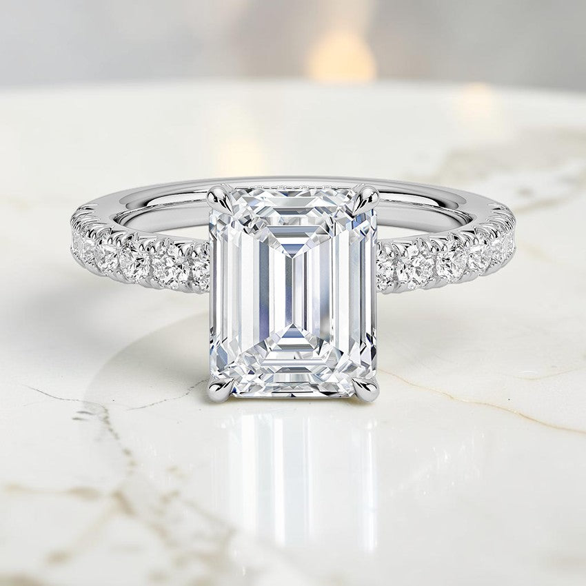Athena Half Coverage Diamond Ring (1/2 ct. tw.) in 14K White Gold