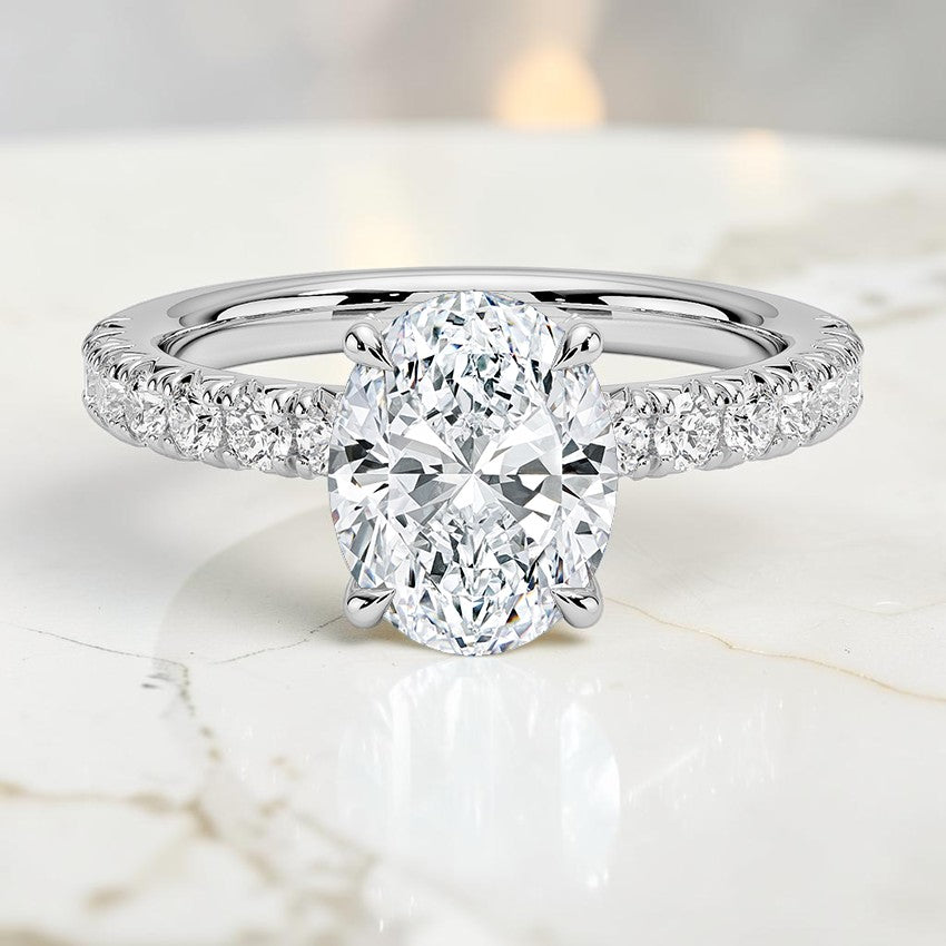 Athena Half Coverage Diamond Ring (1/2 ct. tw.) in 14K White Gold