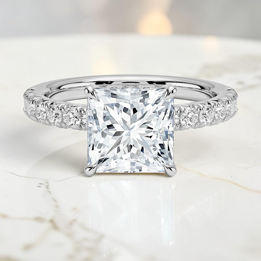 Athena Half Coverage Diamond Ring (1/2 ct. tw.) in 14K White Gold