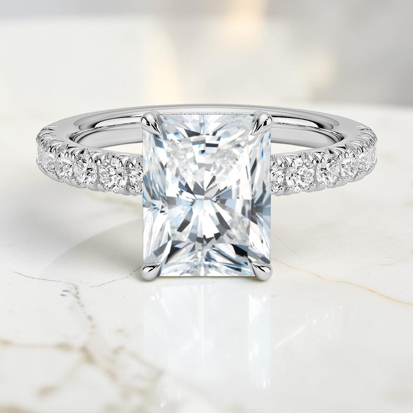 Athena Half Coverage Diamond Ring (1/2 ct. tw.) in 14K White Gold