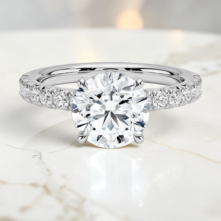 Athena Half Coverage Diamond Ring (1/2 ct. tw.) in 14K White Gold