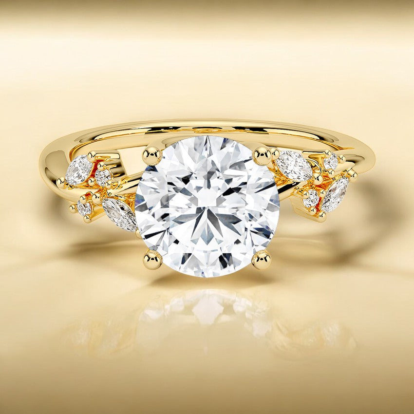 Lab Grown Diamond Engagement Ring - Exquisite Details for a Memorable Design