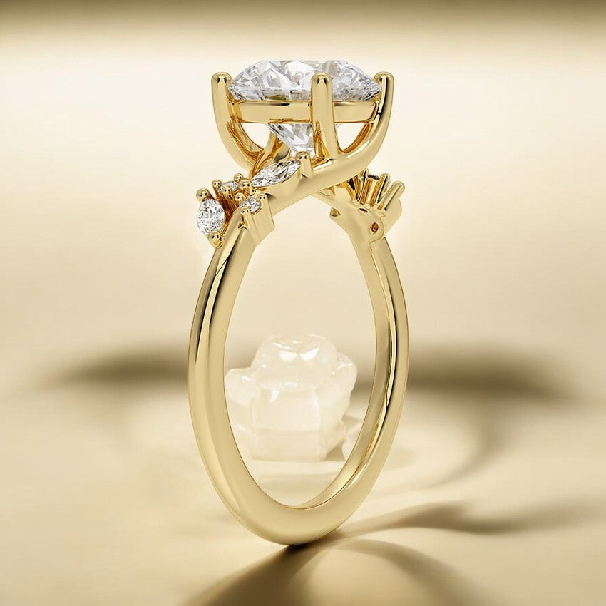 Lab Grown Diamond Engagement Ring - Exquisite Details for a Memorable Design