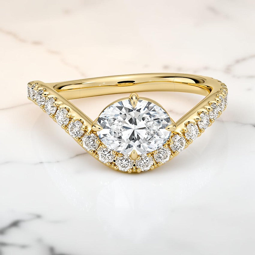 Contour Diamond Ring (1/2 ct. tw.) in 14K Yellow Gold