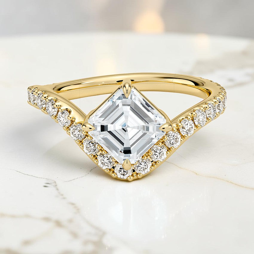 Contour Diamond Ring (1/2 ct. tw.) in 14K Yellow Gold