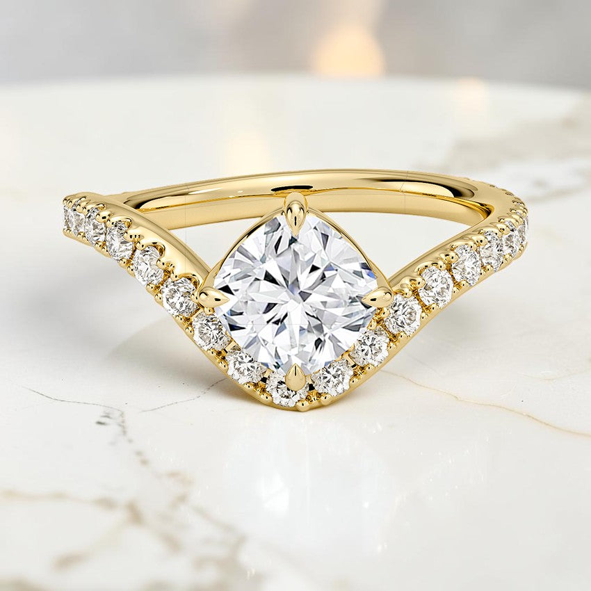 Contour Diamond Ring (1/2 ct. tw.) in 14K Yellow Gold