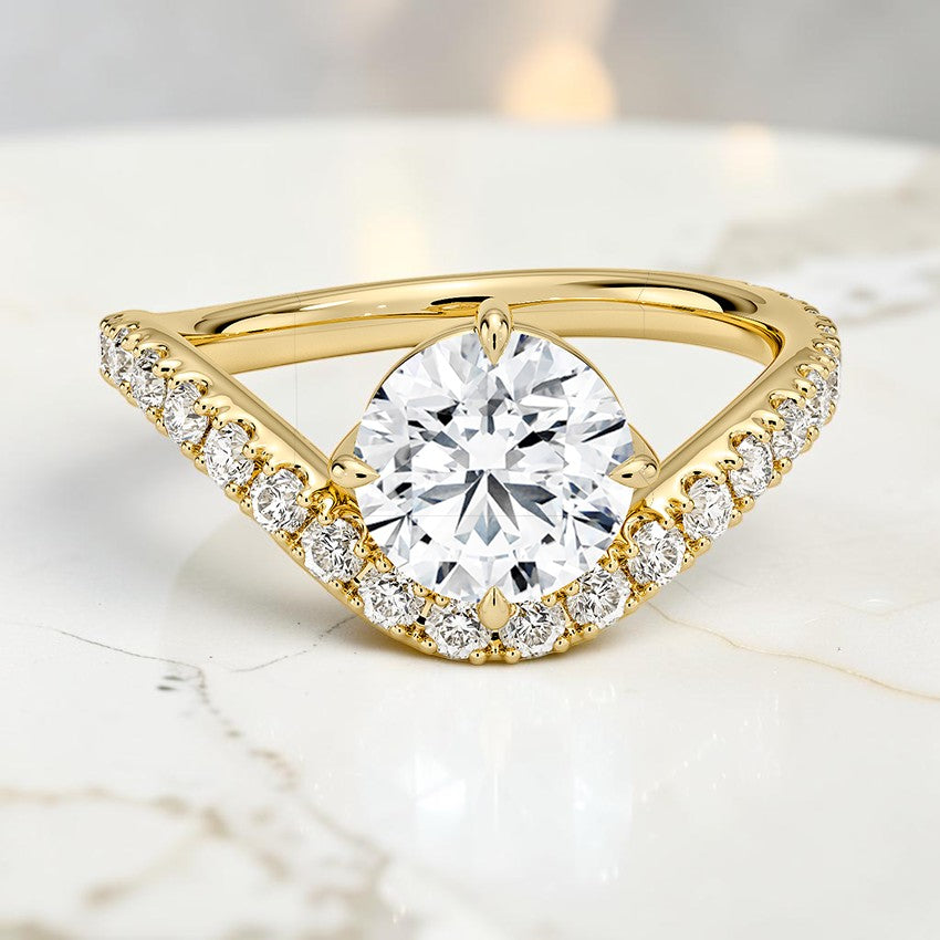 Contour Diamond Ring (1/2 ct. tw.) in 14K Yellow Gold