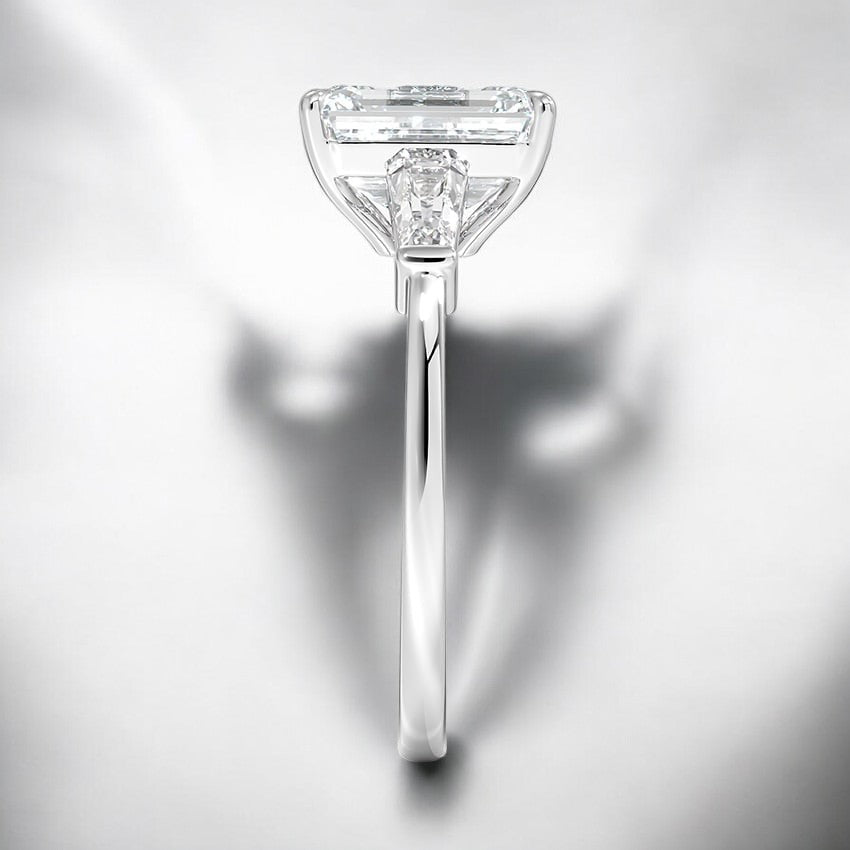 Three Stone Lab Grown Diamond Engagement Ring