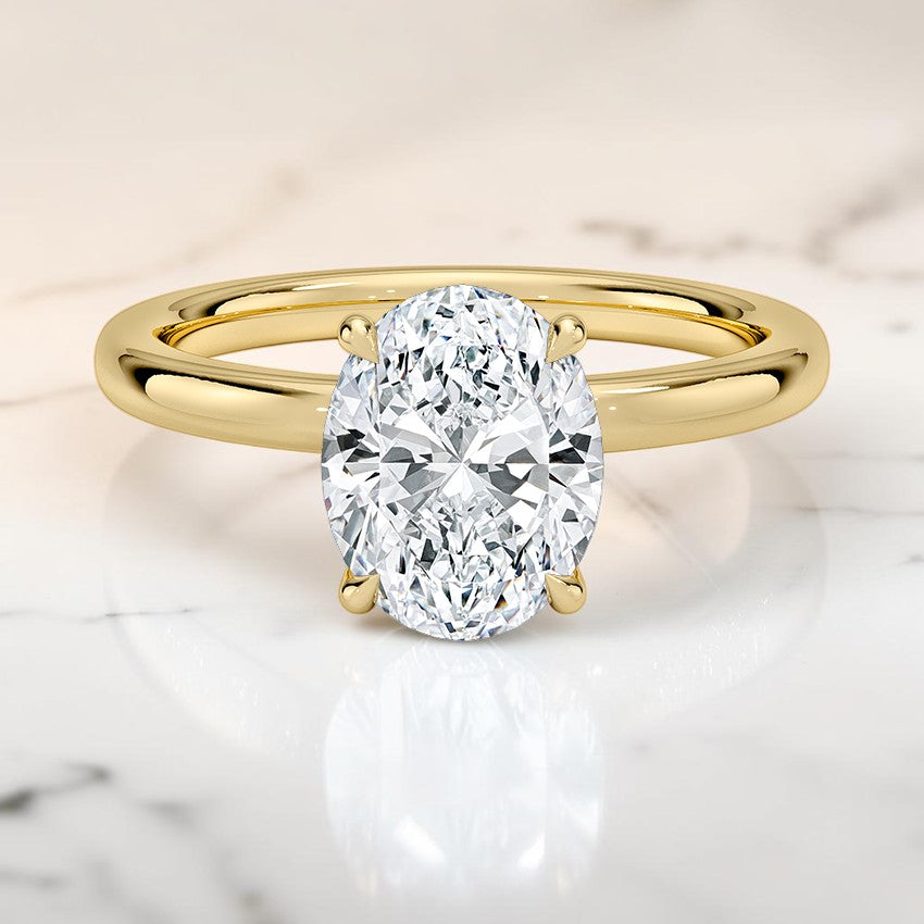 Mystique 2mm Diamond Ring in 14K Yellow Gold