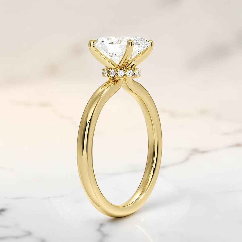 Mystique 2mm Diamond Ring in 14K Yellow Gold