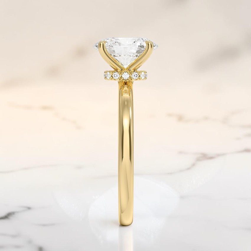 Mystique 2mm Diamond Ring in 14K Yellow Gold
